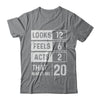 2002 20th Years Old Birthday Looks Feels Acts Make Me 20th T-Shirt & Hoodie | Teecentury.com