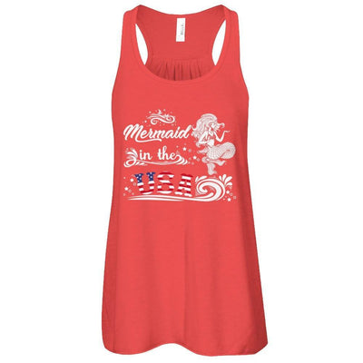 Mermaid In The Usa Flag T-Shirt & Tank Top | Teecentury.com