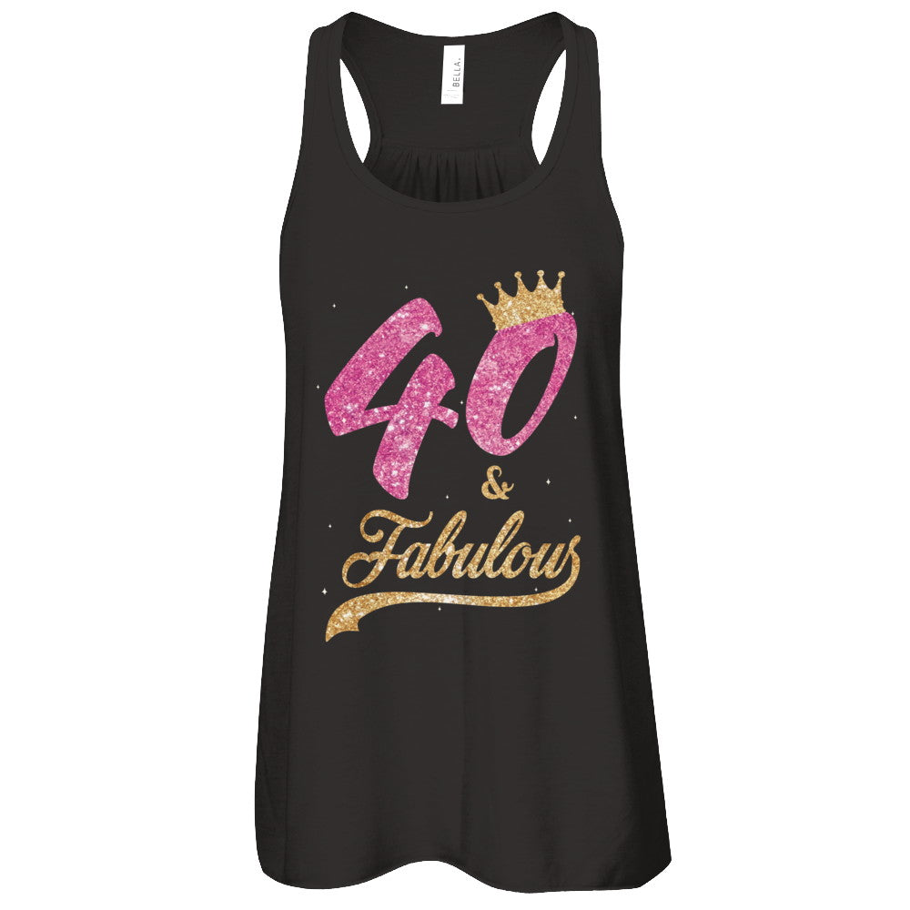 40 And Fabulous 1982 40th Birthday Gift T-Shirt & Tank Top | Teecentury.com