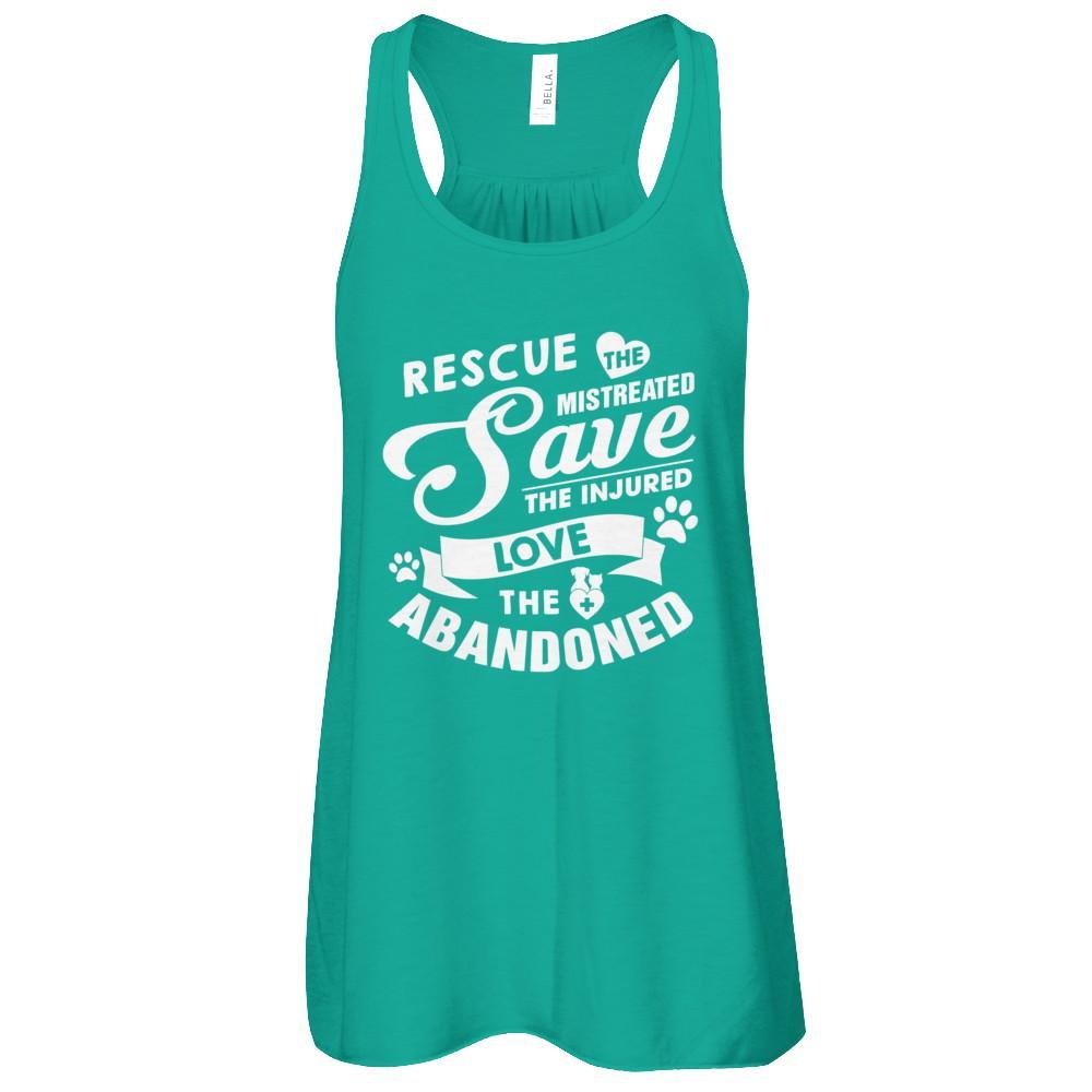 Rescue Save Love Animal Dog Lover Cat Lover Veterinarian T-Shirt & Tank Top | Teecentury.com