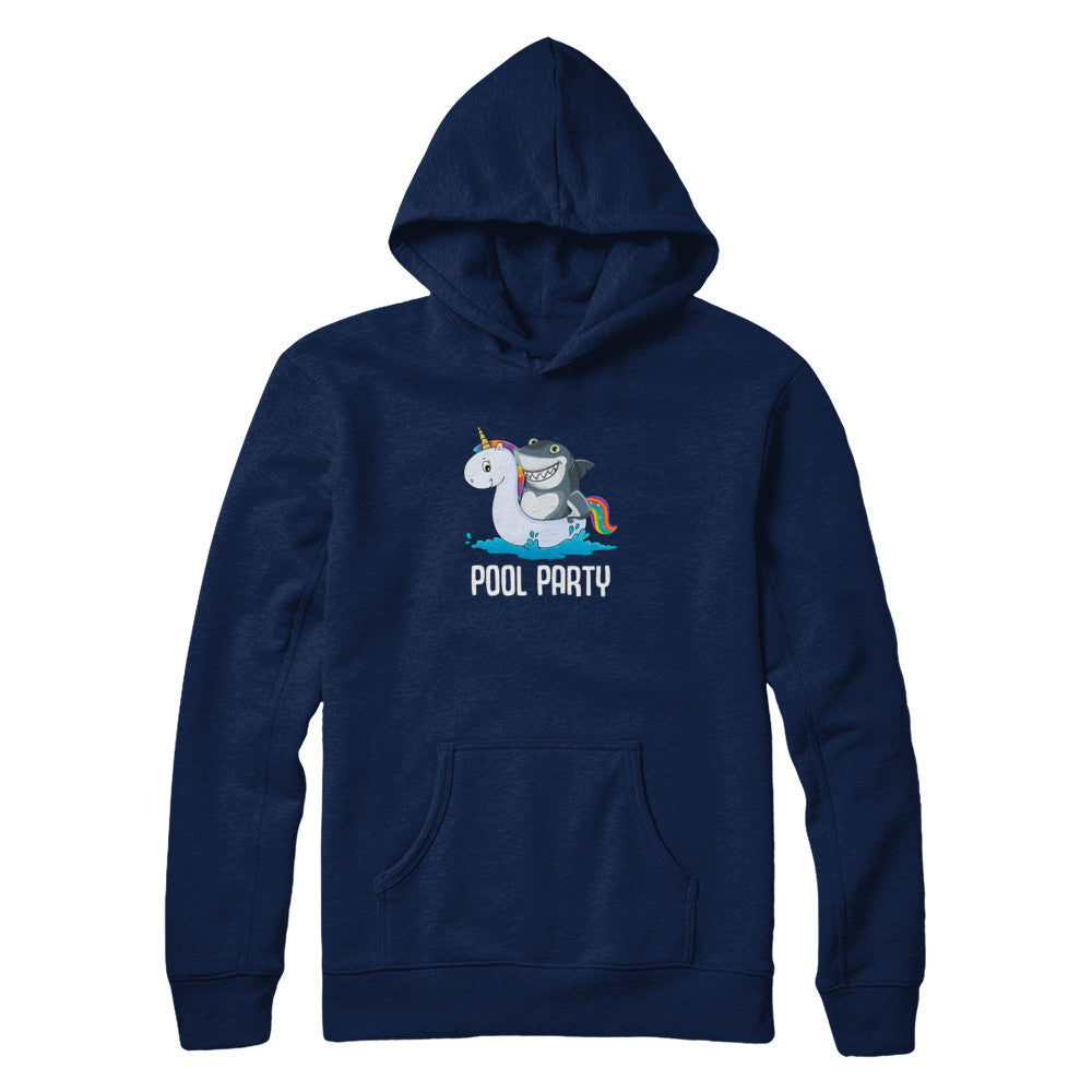 Pool Party Unicorn Float Funny Shark T-Shirt & Tank Top | Teecentury.com