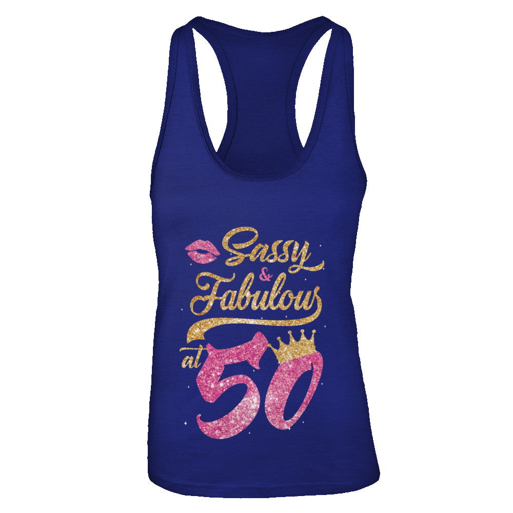 Sassy And Fabulous At 50th 1972 Birthday Gift T-Shirt & Tank Top | Teecentury.com