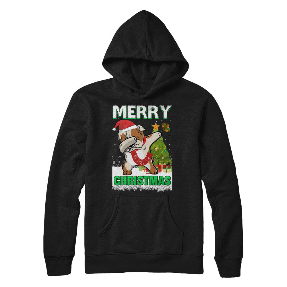Cute Bulldog Claus Merry Christmas Ugly Sweater T-Shirt & Sweatshirt | Teecentury.com
