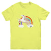 Funny Sloth Riding Unicorn Lover Youth Youth Shirt | Teecentury.com