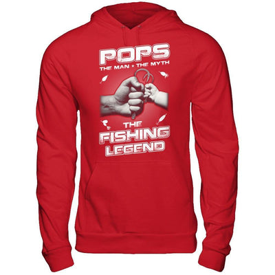 Pops The Man The Myth The Fishing Legend T-Shirt & Hoodie | Teecentury.com