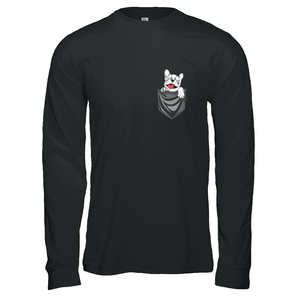 Funny Pocket French Bulldog Frenchie Dog Gift T-Shirt & Hoodie | Teecentury.com