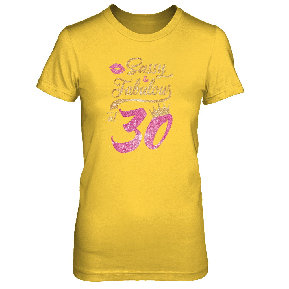 Sassy And Fabulous At 30th 1992 Birthday Gift T-Shirt & Tank Top | Teecentury.com