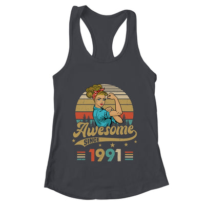 32 Year Old Awesome Since 1991 32nd Birthday Women Shirt & Tank Top | teecentury