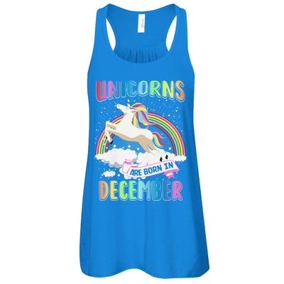 Unicorns Are Born In December Colorful Fun Birthday T-Shirt & Tank Top | Teecentury.com