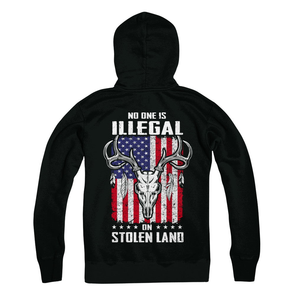 No One Is Illegal On Stolen Land Immigrants T-Shirt & Hoodie | Teecentury.com