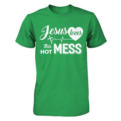 Jesus Loves This Hot Mess T-Shirt & Hoodie | Teecentury.com