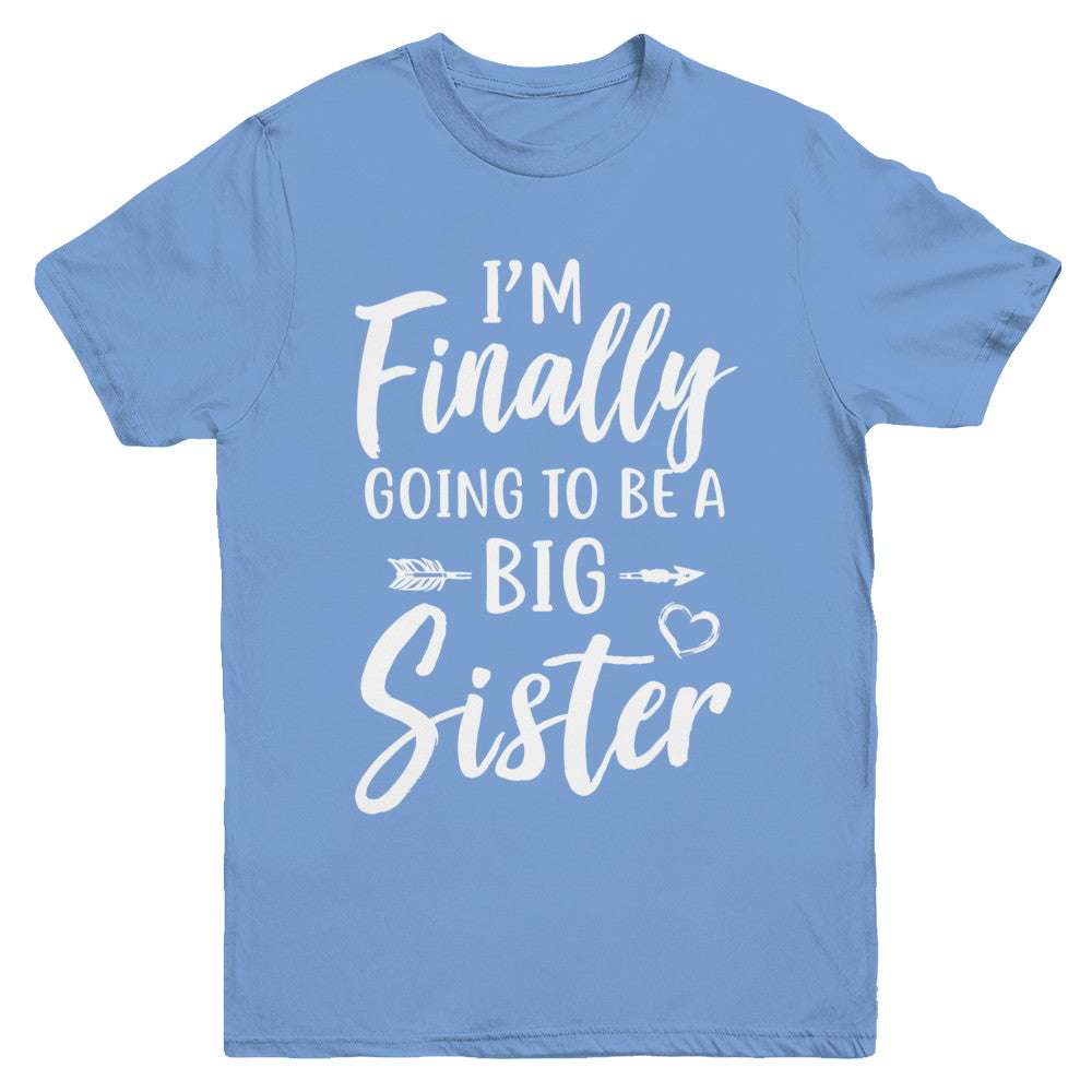 Cute I Am Finally Going To Be A Big Sister Youth Youth Shirt | Teecentury.com