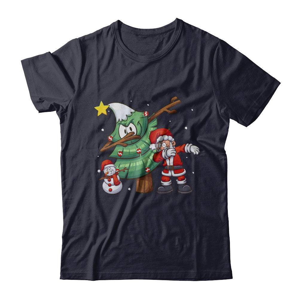 Dabbing Santa Through The Snow T-Shirt & Sweatshirt | Teecentury.com