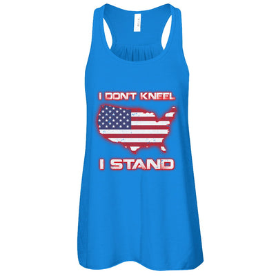 I Don't Kneel I Stand Us American Flag T-Shirt & Tank Top | Teecentury.com