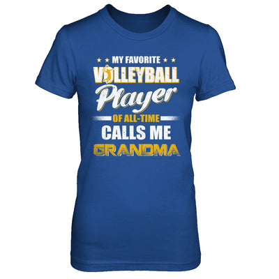 My Favorite Volleyball Player Calls Me Grandma Volleyball T-Shirt & Hoodie | Teecentury.com