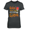 Wine Turns Me Into A Good Witch Halloween T-Shirt & Hoodie | Teecentury.com