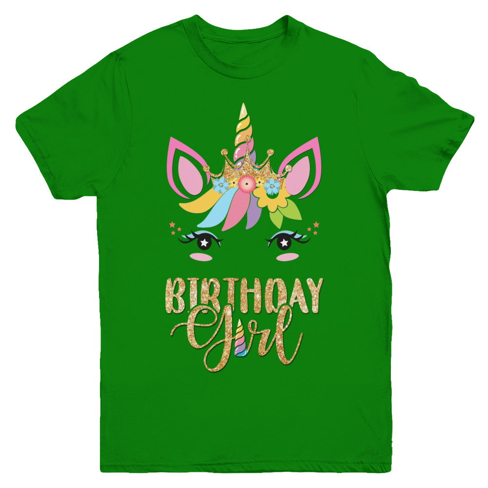Cute Unicorn Girl Daughter Birthday Gift Youth Youth Shirt | Teecentury.com