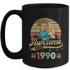 33 Year Old Awesome Since 1990 33rd Birthday Women Mug | teecentury