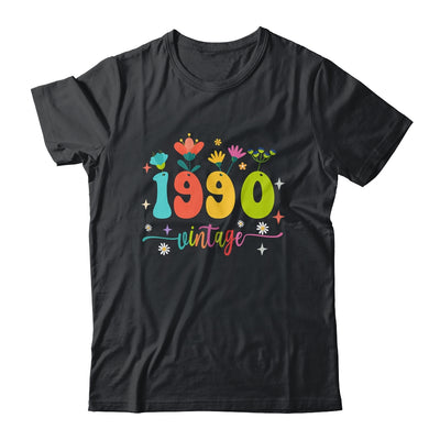 33 Years Old Vintage 1990 33rd Birthday Tee Wildflower Shirt & Tank Top | teecentury
