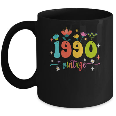 33 Years Old Vintage 1990 33rd Birthday Tee Wildflower Mug | teecentury