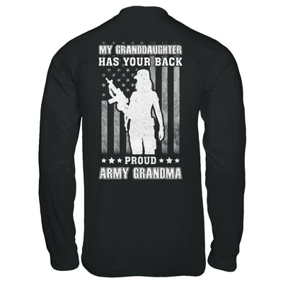 My Granddaughter Has Your Back Proud Proud Army Grandma T-Shirt & Hoodie | Teecentury.com