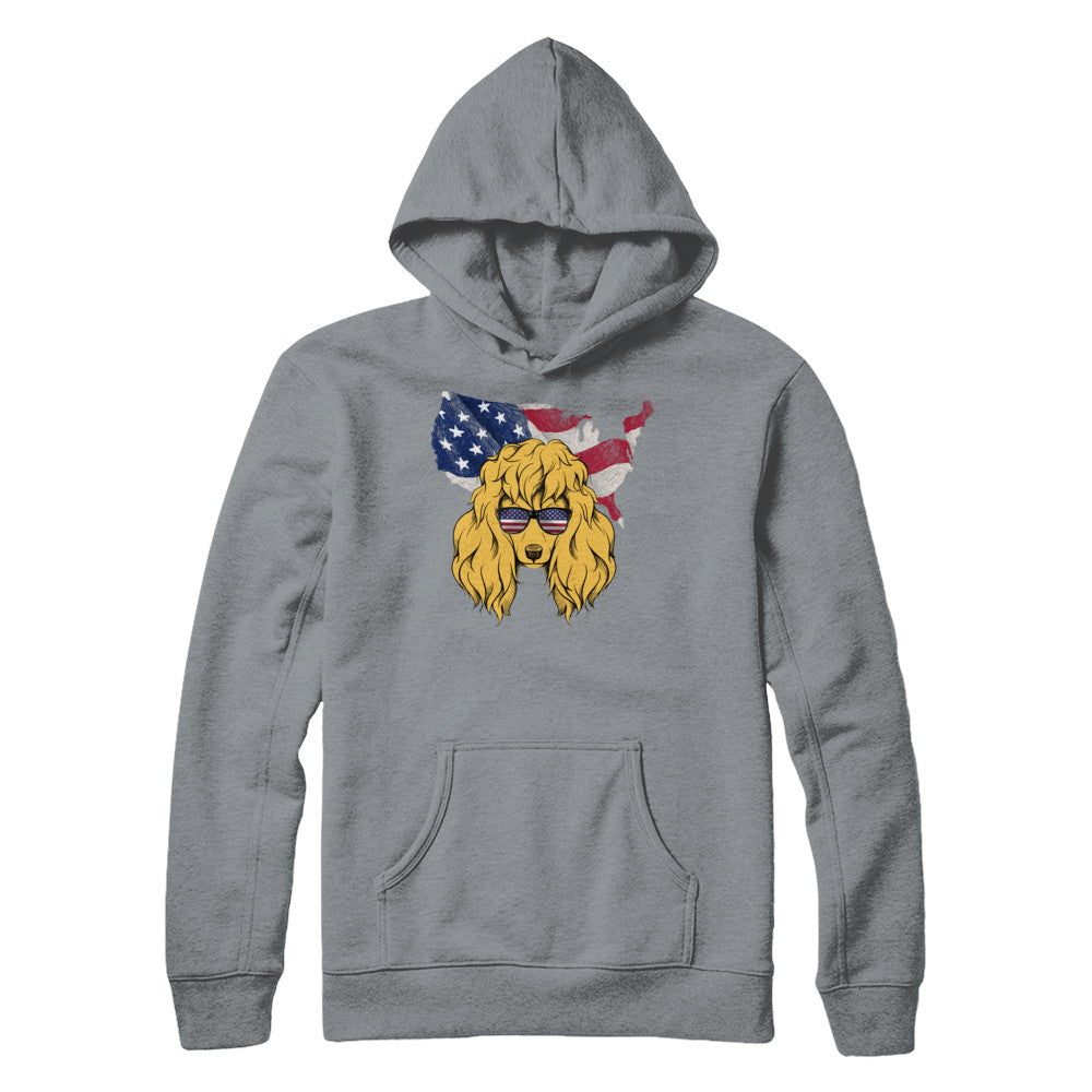 Funny Patriot Poodle Dog 4Th Of July American Flag T-Shirt & Hoodie | Teecentury.com