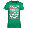 And God Said Let There Be July Girl Ears Arms Love Heart T-Shirt & Hoodie | Teecentury.com