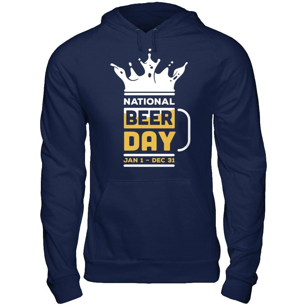 National Beer Day Jan 1 Dec 31 T-Shirt & Hoodie | Teecentury.com