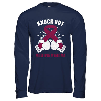 Boxing knock out Multiple Myeloma Awareness Support T-Shirt & Hoodie | Teecentury.com