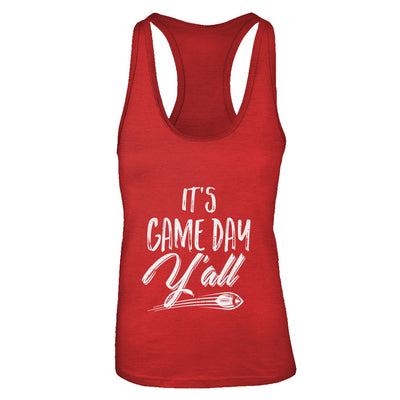 Funny It's Game Day Y'all Fan Football T-Shirt & Tank Top | Teecentury.com