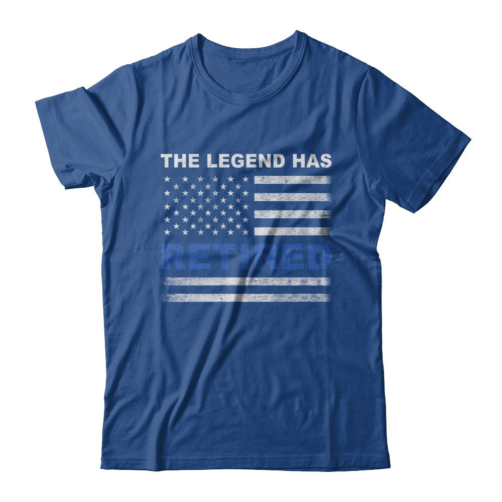 The Legend Has Retired Police Officer Retirement Gift T-Shirt & Hoodie | Teecentury.com