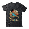 34 Year Old Awesome Since 1989 34th Birthday Black Women Shirt & Tank Top | teecentury