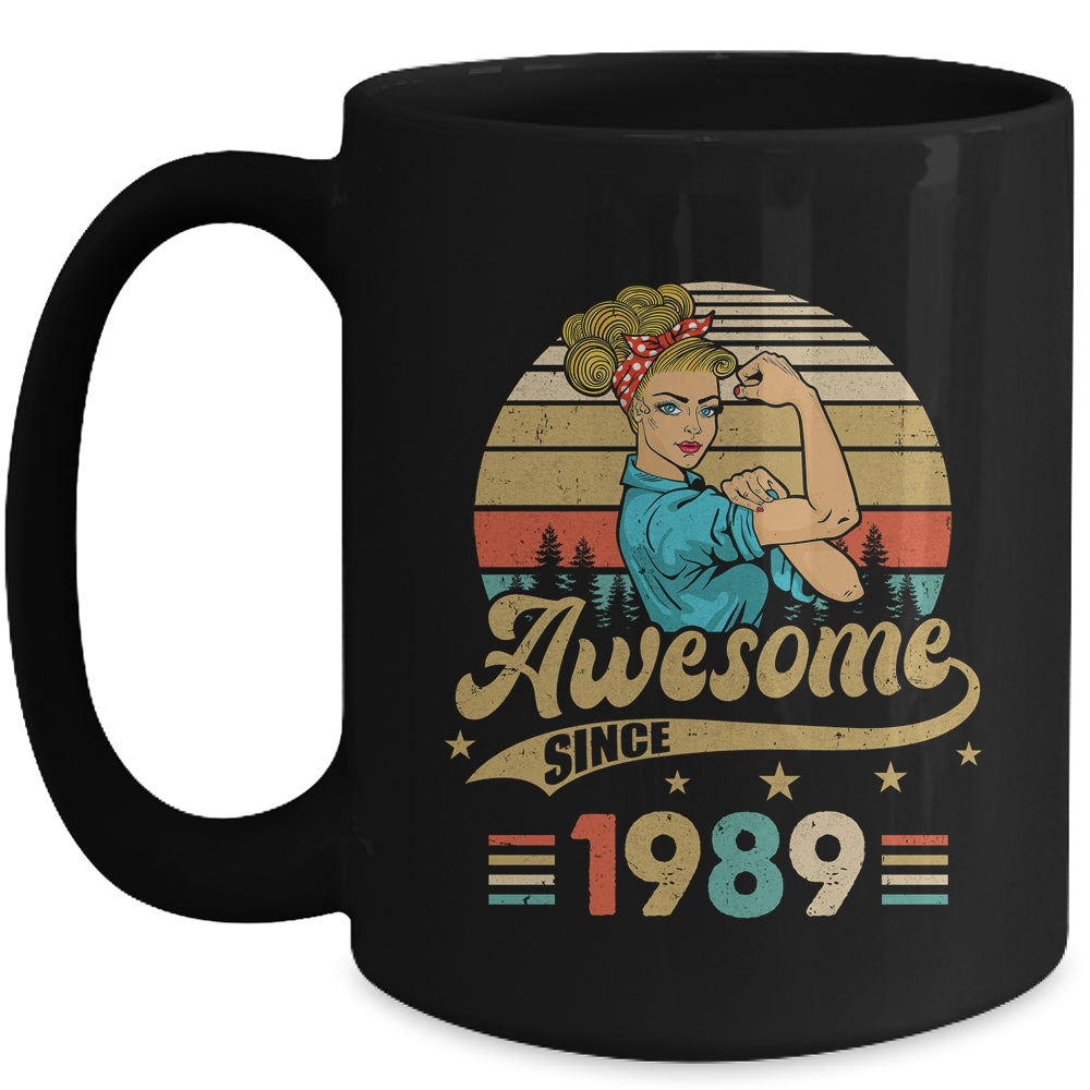 34 Year Old Awesome Since 1989 34th Birthday Women Mug | teecentury