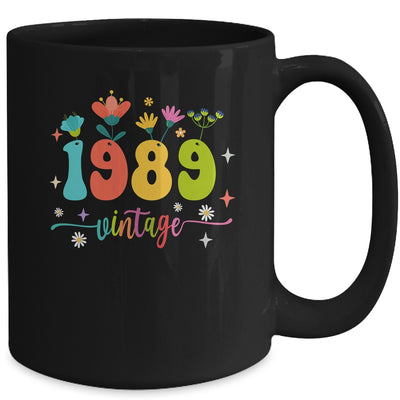 34 Years Old Vintage 1989 34th Birthday Tee Wildflower Mug | teecentury