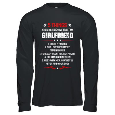 5 Things You Should Know About My Girlfriend Dogs Boyfriend T-Shirt & Hoodie | Teecentury.com