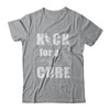 Kick For A Cure Soccer Gray Brain Cancer Diabetes Awareness T-Shirt & Hoodie | Teecentury.com