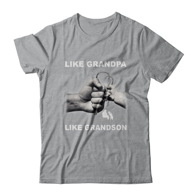 Like Grandpa Like Grandson Fishing Fish Fathers Day T-Shirt & Hoodie | Teecentury.com