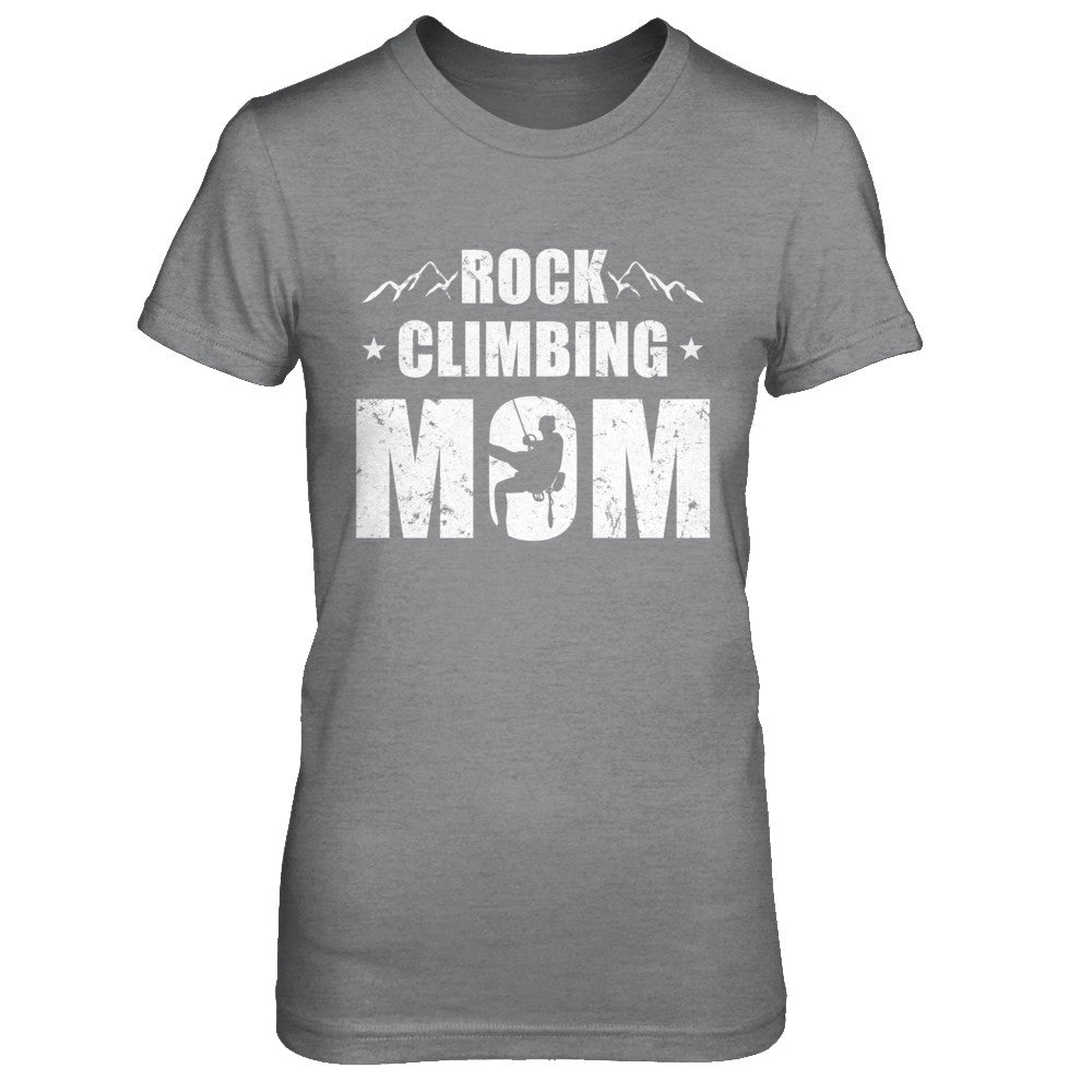 Rock Climbing Mom Distressed Mountain Climber Mothers Day T-Shirt & Hoodie | Teecentury.com