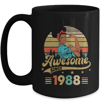 35 Year Old Awesome Since 1988 35th Birthday Black Women Mug | teecentury