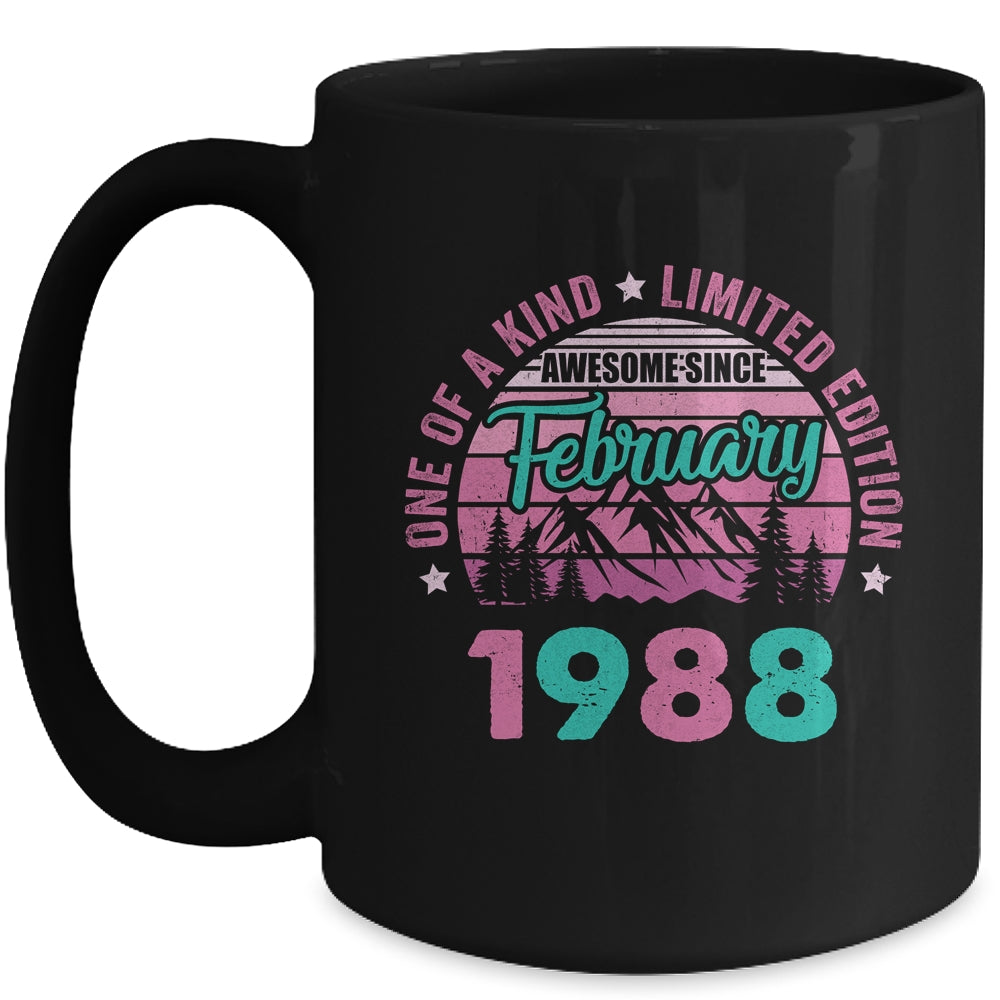 35 Years Old Awesome Since February 1988 35th Birthday Women Mug | teecentury