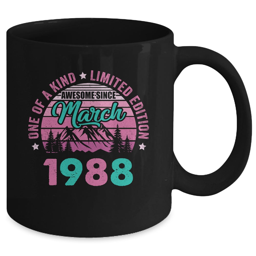 35 Years Old Awesome Since March 1988 35th Birthday Women Mug | teecentury
