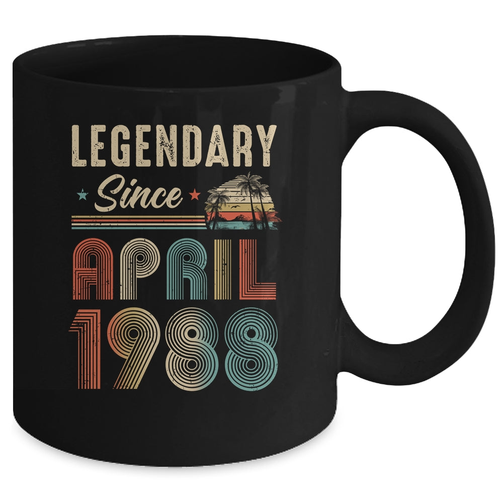 35 Years Old Legendary Since April 1988 35th Birthday Mug | teecentury