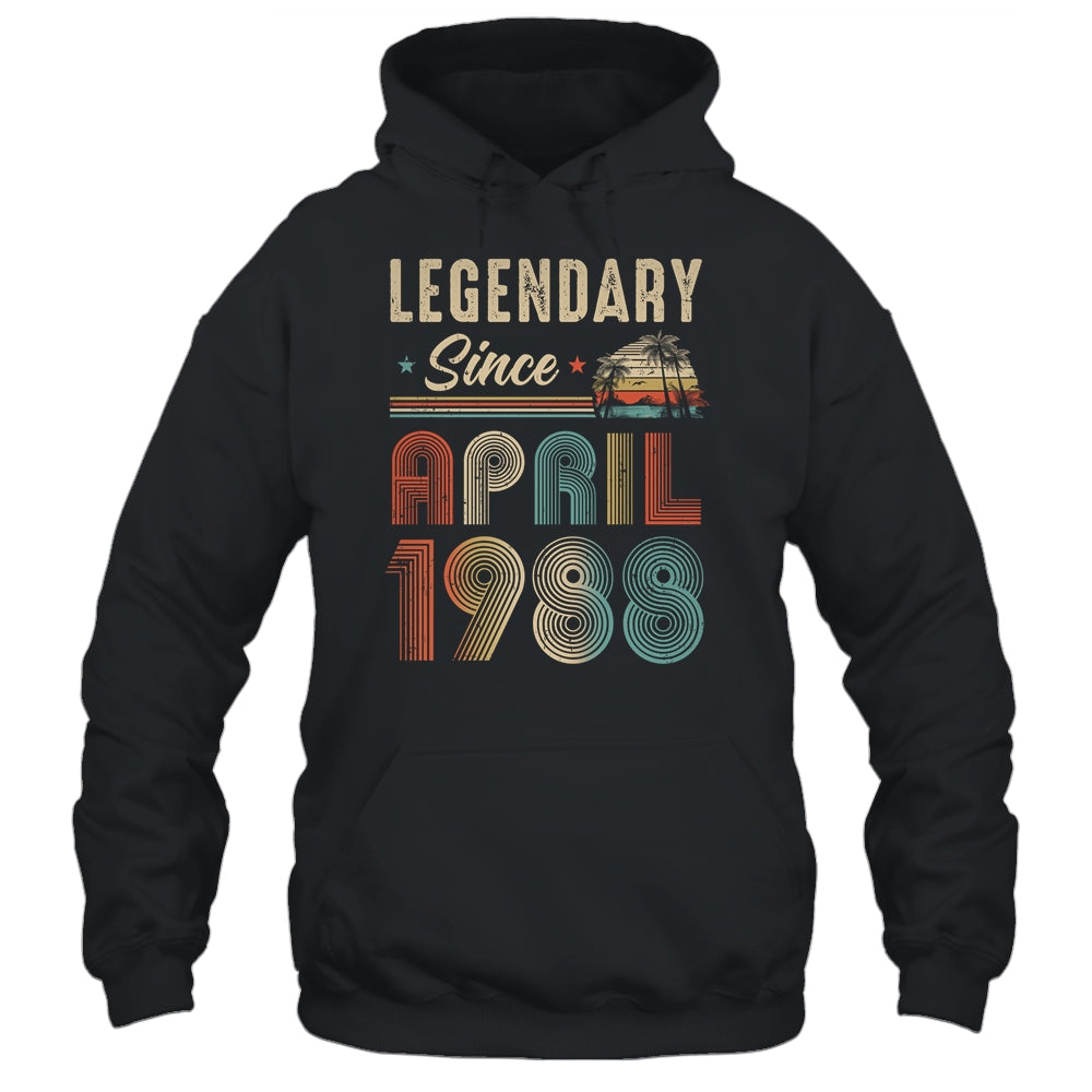 35 Years Old Legendary Since April 1988 35th Birthday Shirt & Hoodie | teecentury