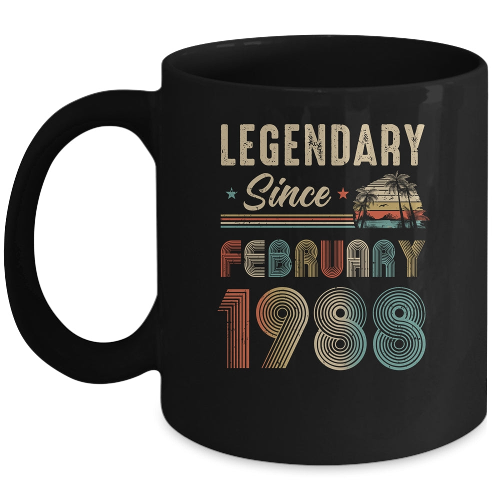 35 Years Old Legendary Since February 1988 35th Birthday Mug | teecentury