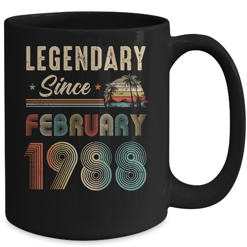 35 Years Old Legendary Since February 1988 35th Birthday Mug | teecentury