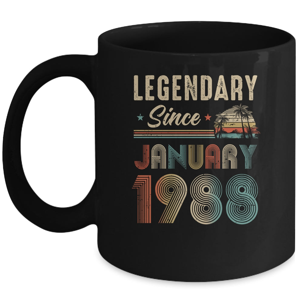 35 Years Old Legendary Since January 1988 35th Birthday Mug | teecentury