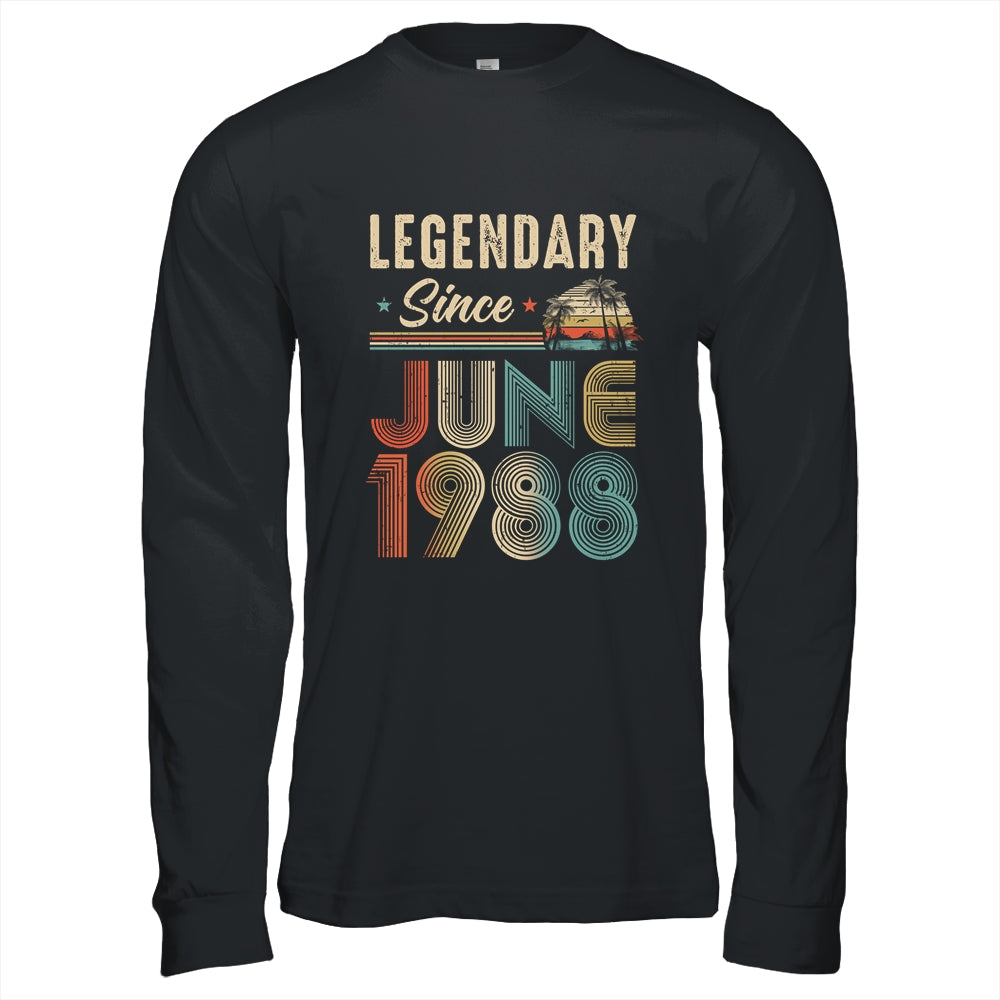 35 Years Old Legendary Since June 1988 35th Birthday Shirt & Hoodie | teecentury