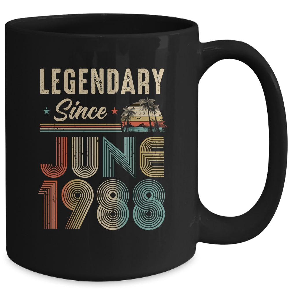 35 Years Old Legendary Since June 1988 35th Birthday Mug | teecentury