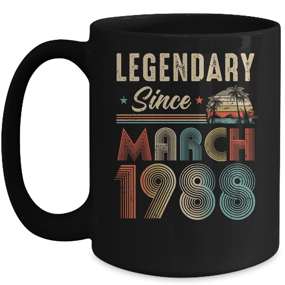 35 Years Old Legendary Since March 1988 35th Birthday Mug | teecentury