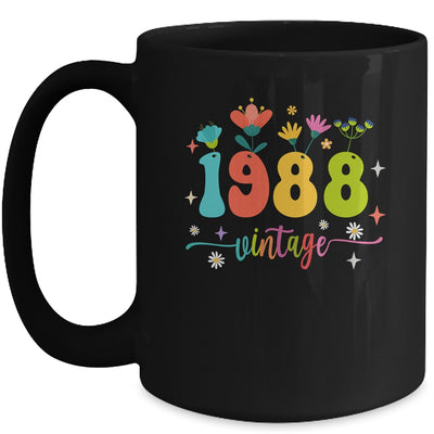 35 Years Old Vintage 1988 35th Birthday Tee Wildflower Mug | teecentury